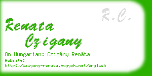 renata czigany business card